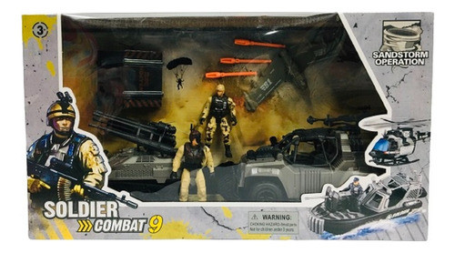 Set Combate Soldados Con Vehiculos Accion Ar1 F8426 Ellobo 0