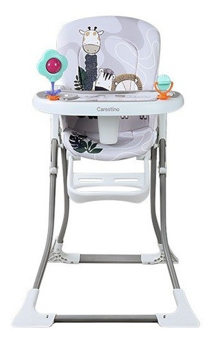 Silla De Comer Carestino Rio Gris Doble Bandeja Plegable 1