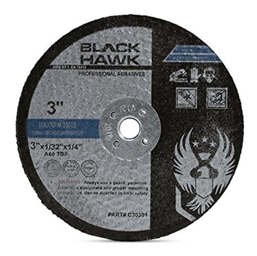 25 Pack 3  X 1/32  X 1/4  Arbor Metal - Acero Inoxidable Cut 0