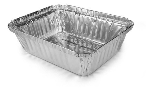Pack X10 Bandeja Aluminio Con Tapa 1000ml- Baldivia Plástico 0