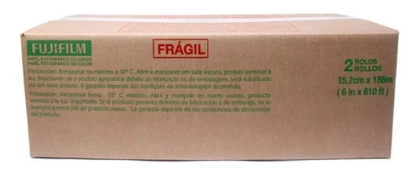Papel Químico Fuji Para Minilab 15,2x186 Brilho - 01 Rolo 1
