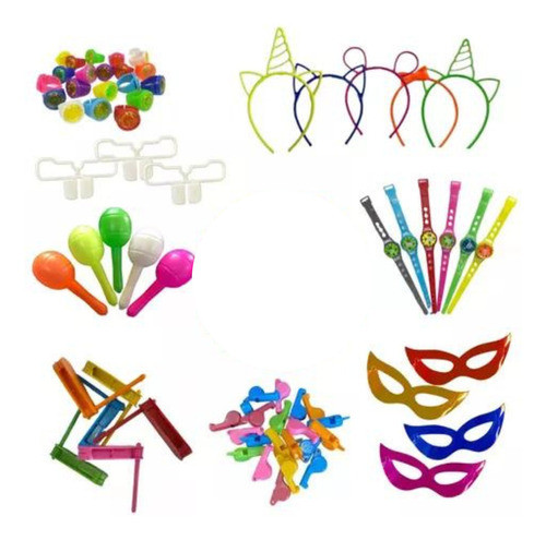 Combo Cotillon Carioca Fluo 100 Personas Fiesta 0