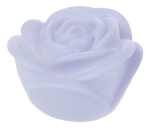Ornamento Casero Blanco Forma De Rosa De Color Cambiante Lle 0
