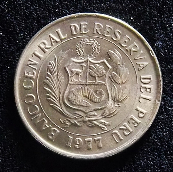 Perú 5 Soles De Oro 1977 Sin Circular Km 267 1 Perú 5 Soles De Oro 1977 Sin Circular Km 267 1