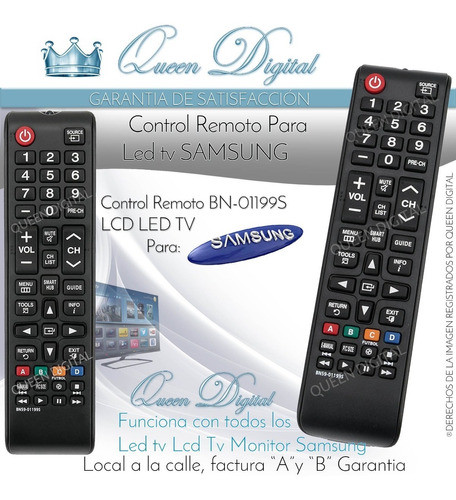 Control Remoto Para Samsung Smart Hub Un48j5300 Un48j5200 1