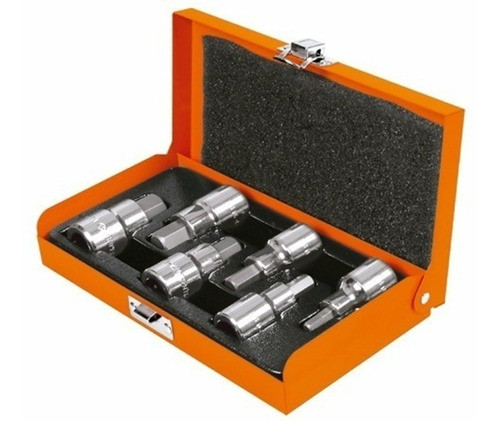 Juego De 6 Tubos Bocallaves Punta Exagonal 1/2  Truper 13926 0
