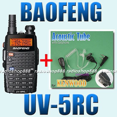 Acústico Earpiecee85k Tubo + Doble Banda Uv-5rc 136-174/400- 1