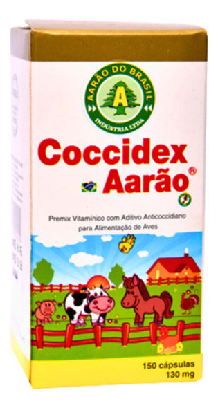Coccidex 130 Mg  - Aarão - 150 Cápsulas - Trata Peito Seco 1