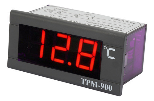 Medidor De Temperatura Digital Led Tpm900 220v Controlador 0