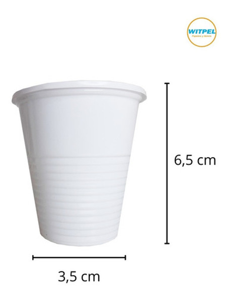 Vaso Plastico Descartable Blanco 110cc American X1000u 1
