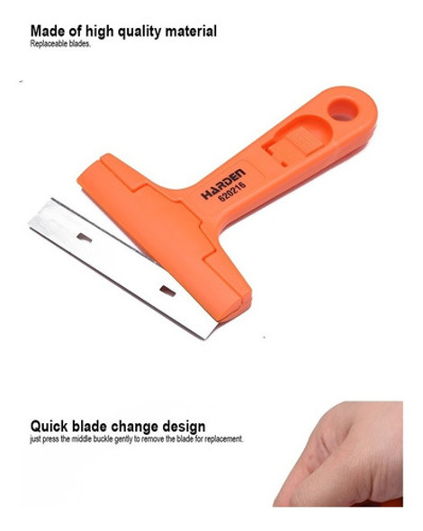 Raspador Escariador Vidrios 15cm + Hojas Repuesto Harden Pro 1 Raspador Escariador Vidrios 15cm + Hojas Repuesto Harden Pro 1