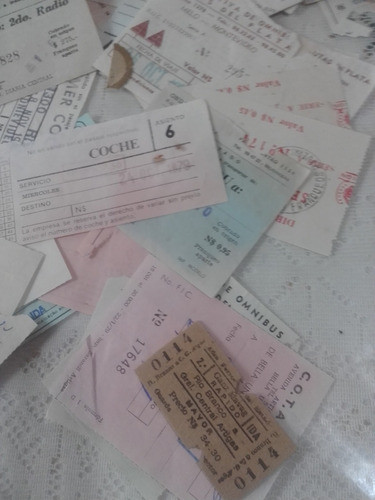 Boletos Y Pasajes Omnibus Antiguos Varias Companias Lote X 1