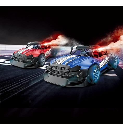 2 Pack De Control Remoto Drift Car Con Spray Y Luz, Fog Mist 1