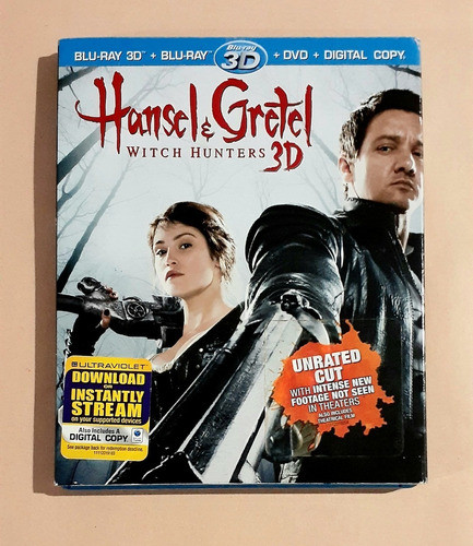 Hansel Y Gretel Cazadores De Brujas Blu-ray 3d + 2d Original 0