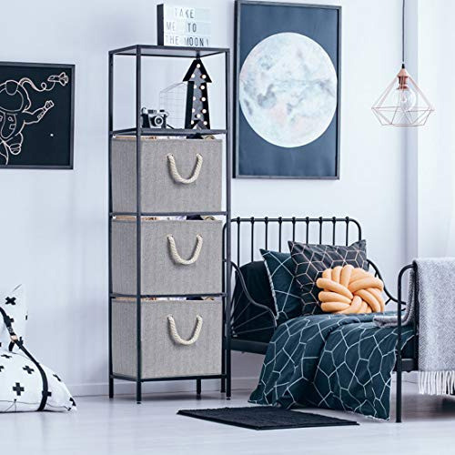 Robuy Paquete De 3 Estantes De Almacenamiento Plegables Con 1