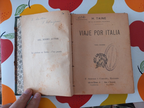 Viaje Por Italia H Taine F Sempere 1
