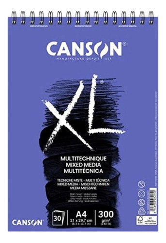 Bloco Xl Mix Media A4 30fls 300mg² Canson 0