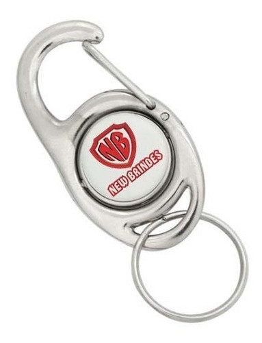 50 Chaveiros Giratório Metal Resinado Personalizado R30 0