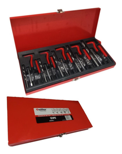 Kit Reparador Roscas Insertos Machos Mechas X 131 Pz Guiller 1
