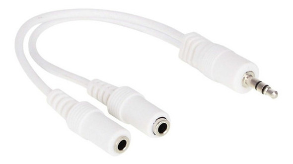 Cable Splitter Auriculares Miniplug 3.5mm A 2 Hembras Stereo 0