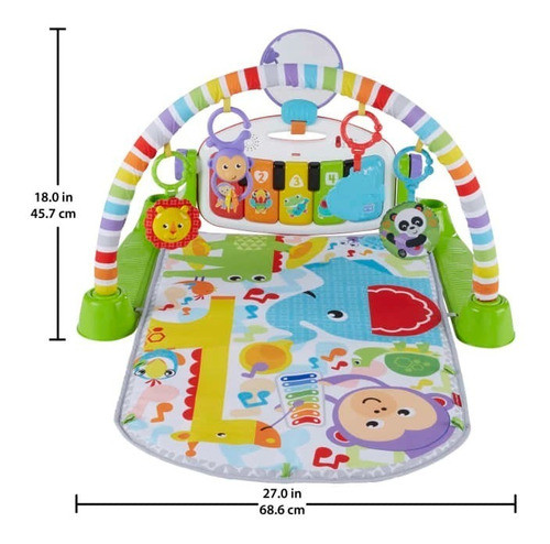 Tapete Ginásio De Atividades Piano E Móbiles Fisher Price 1