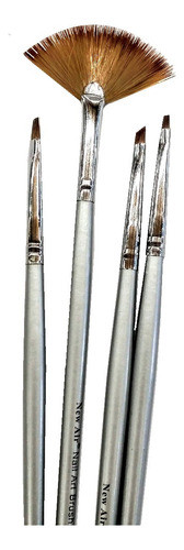 Pinceles Para Uñas X4 1