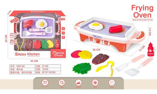 Set Cocina Plancha 10 Acc Luz Sonido6607 Flaber 1