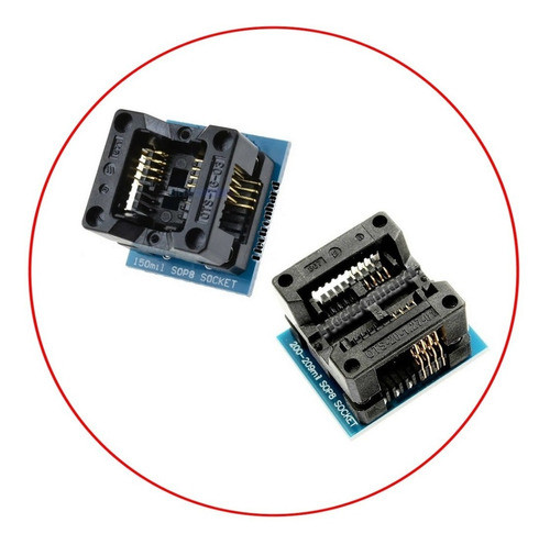 Combo Adaptador 208mil + 150mil 208 + 150mil Sop-8 Dip-8 0