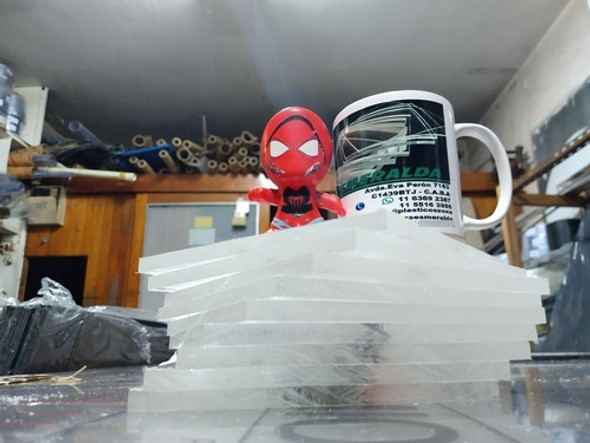 Acrílico Cristal Placas De 12 Cm X 12 Cm X 10 Mm De Grosor 1