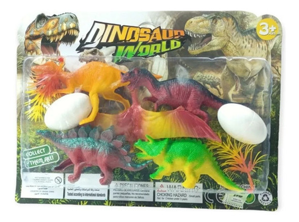 Set De Dinosaurios X 5 Unidades Animales Con Accesorios 1