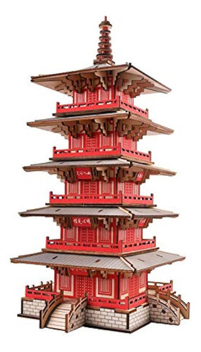 3d Puzzle-hanshan Temple Pagoda Buildings Model, Balody Worl 0