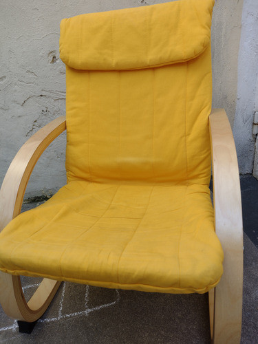 Sillon Silla Infantil Flex Chair Niño Tela Amarillo 1