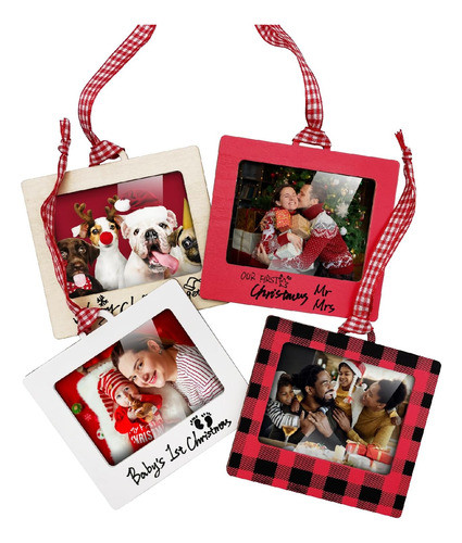 Marco Fotos Diseño Navideño Pack X 4 Unidades Menorca 0