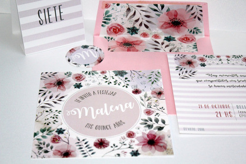 15 Años Invitaciones Y Participaciones Personalizadas Caba 1