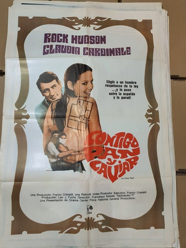 Afiche De Cine Original 1272- Rock Hudson -claudia Cardinale 0