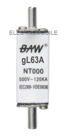 Fusible Nt 63a Curva Gl Tamaño 000 Baw 1