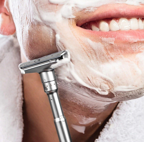 Aparelho De Barbear Duplo Ajustável Aço Cromado Mod Rd728 1