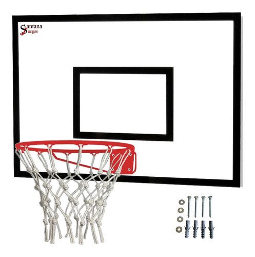 Tablero Basketball Aro Reglamentario Macizo 45cm Tacos Amura 0