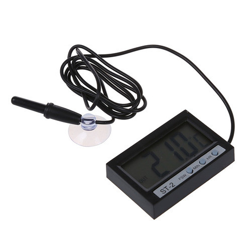 Termómetro Digital Doble Temperatura -50º A 70º Reloj St-2 1