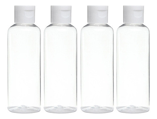Kit Viagem 4 Frascos Shampoo Creme Sabonete Cosméticos 100ml 1