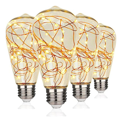 ¿bombilla De Luz De Hadas Del Led? St64 E26 Luces Blancas Cá 0