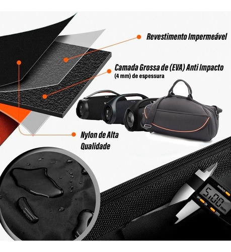 Case Capa Bolsa Bag Para Caixa Jbl Boombox 1 E 2 Lançamento 1