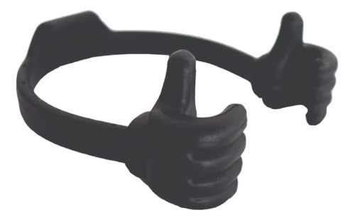 Soporte Para Celular De Escritorio Forma De Manos Negro 0