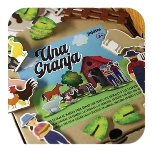 Una Granja Juegos De Motricidad En Madera Didactico 0