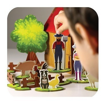 Una Granja Juegos De Motricidad En Madera Didactico 1