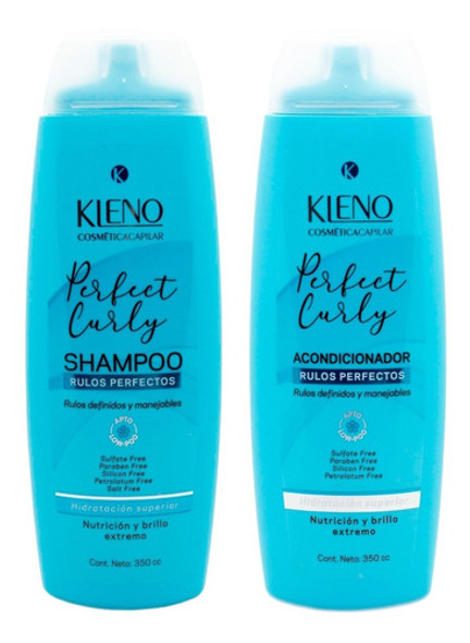 Kleno Kit Perfect Curly Shampoo Acondicionador Rulos Brillo 0