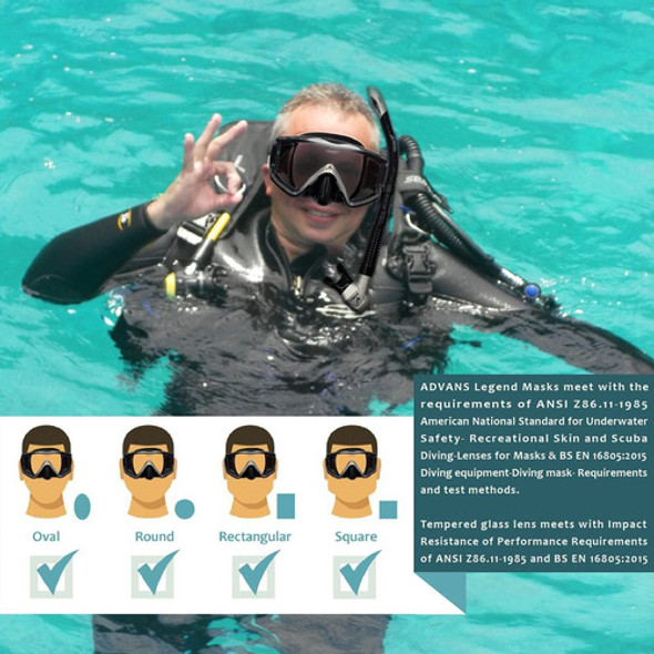 Advans Máscara De Buceo Para Adultos, Máscara De Buceo Y . 1