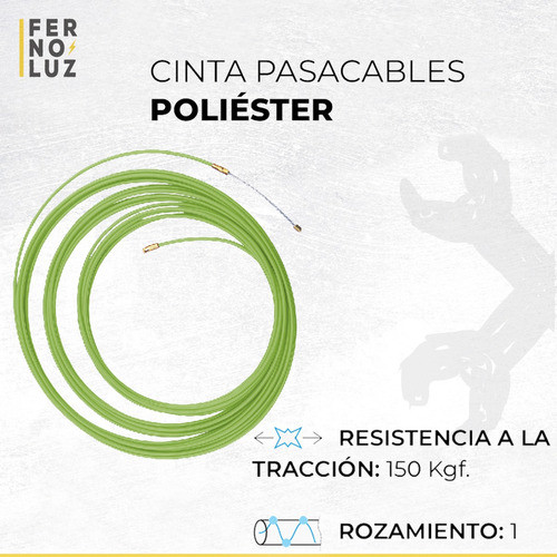 Cinta Pasacable Poliester 20 Metros Calidad Profesional 1