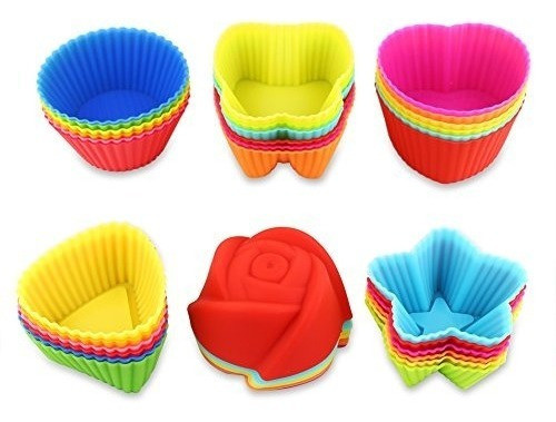 Fantastic Zone 36 Piezas De Moldes Para Muffins De Silicona 0