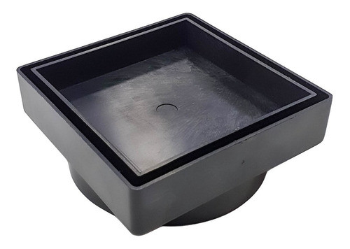 Ralo Oculto 10x 10 Seca Agua E Piso - Preto 0